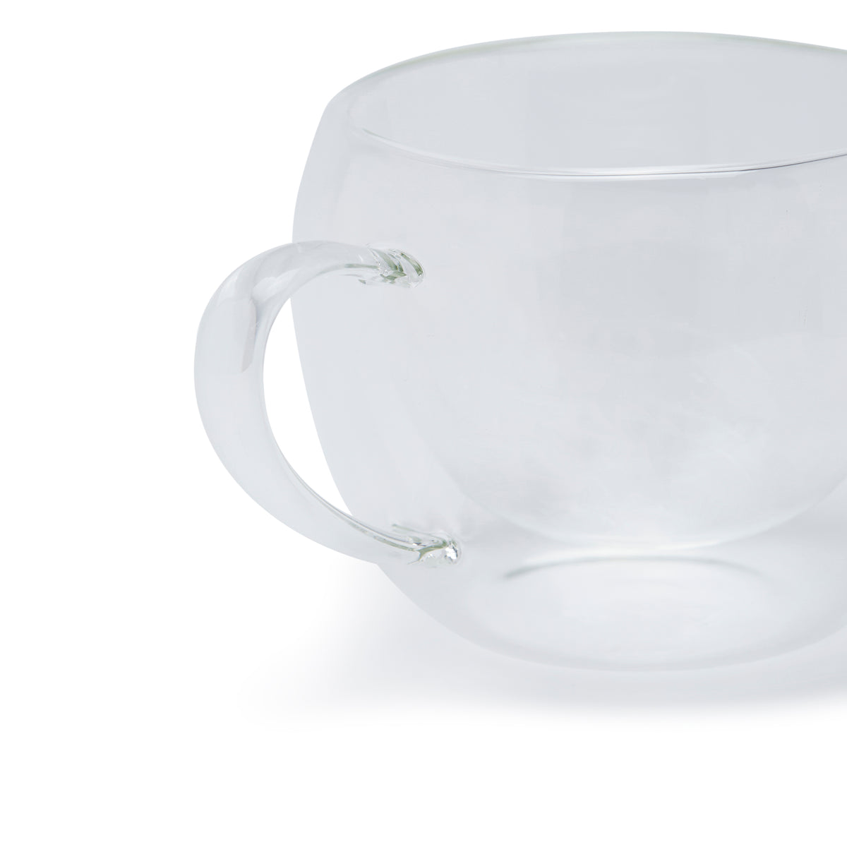 Simply Kitchen DOUBLE-WALLED CUP & SAUCER SET (250ML, SET OF 2) 250 ML / Clear
