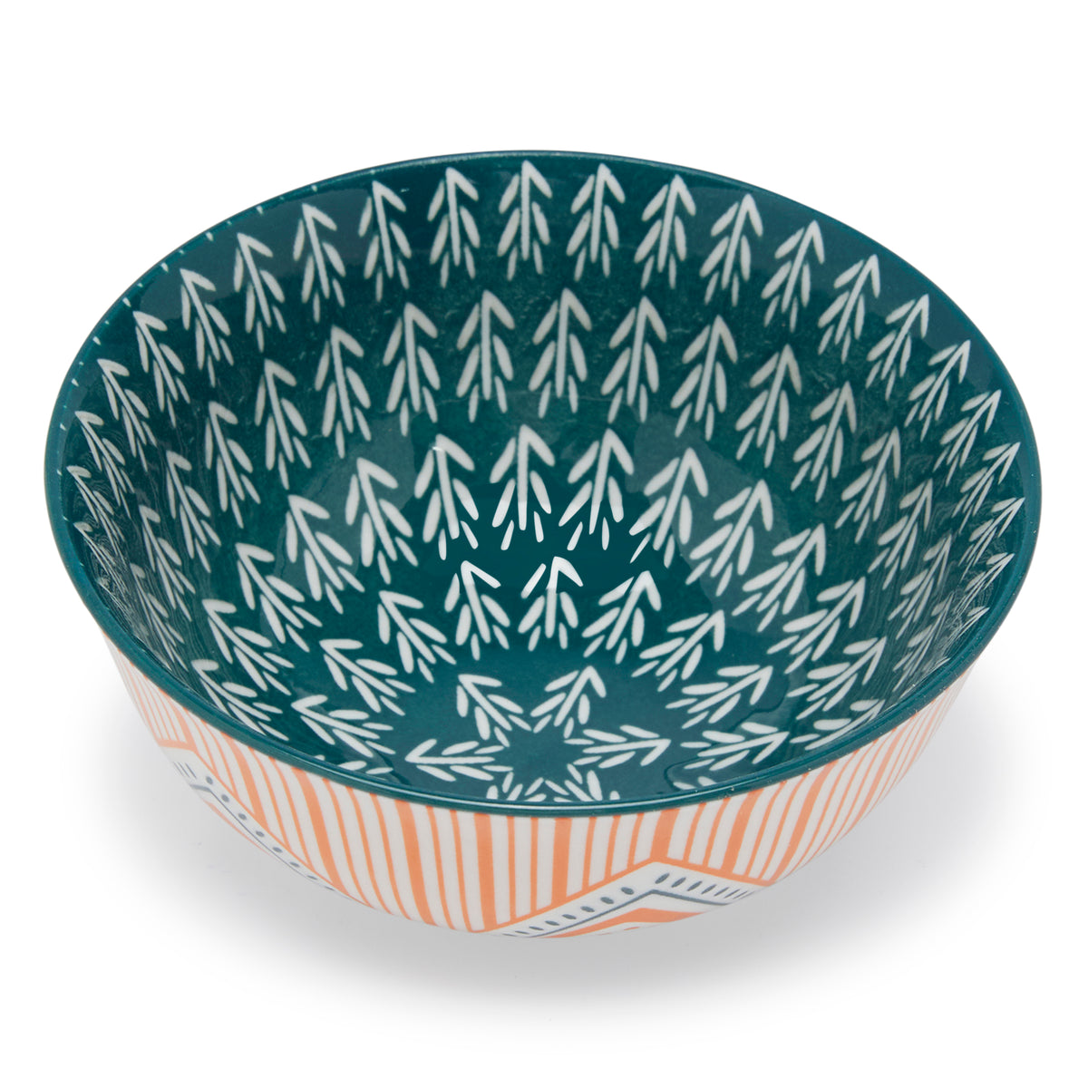 Simply Kitchen FLORAL MM KORI JHALLAR CERAMIC BOWL (12×5.5 CM SMALL) 12??5.5 CM / Multi