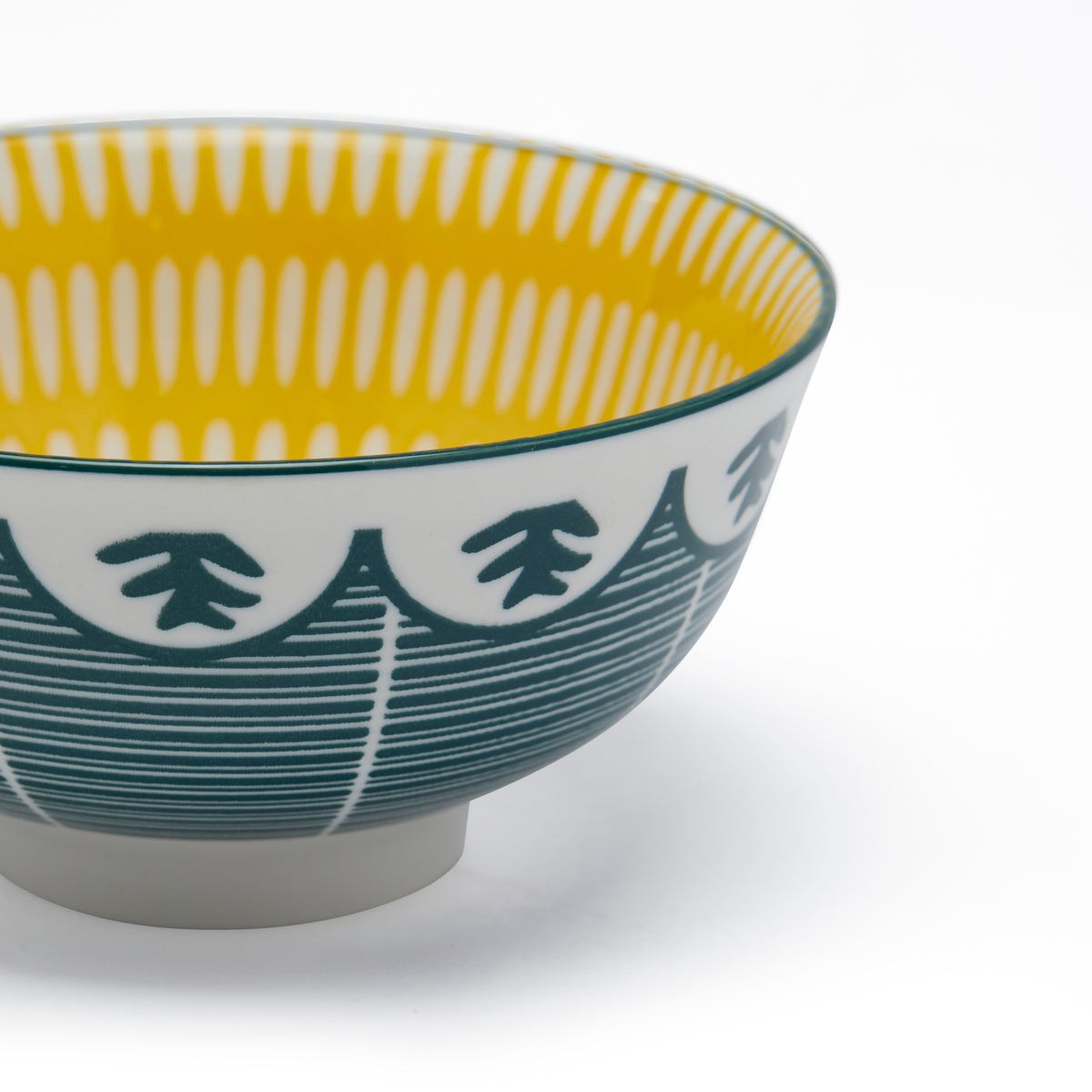 Simply Kitchen FLORAL MM RIBBED FERN CERAMIC BOWL (12×5.5 CM SMALL) 12??5.5 CM / Multi