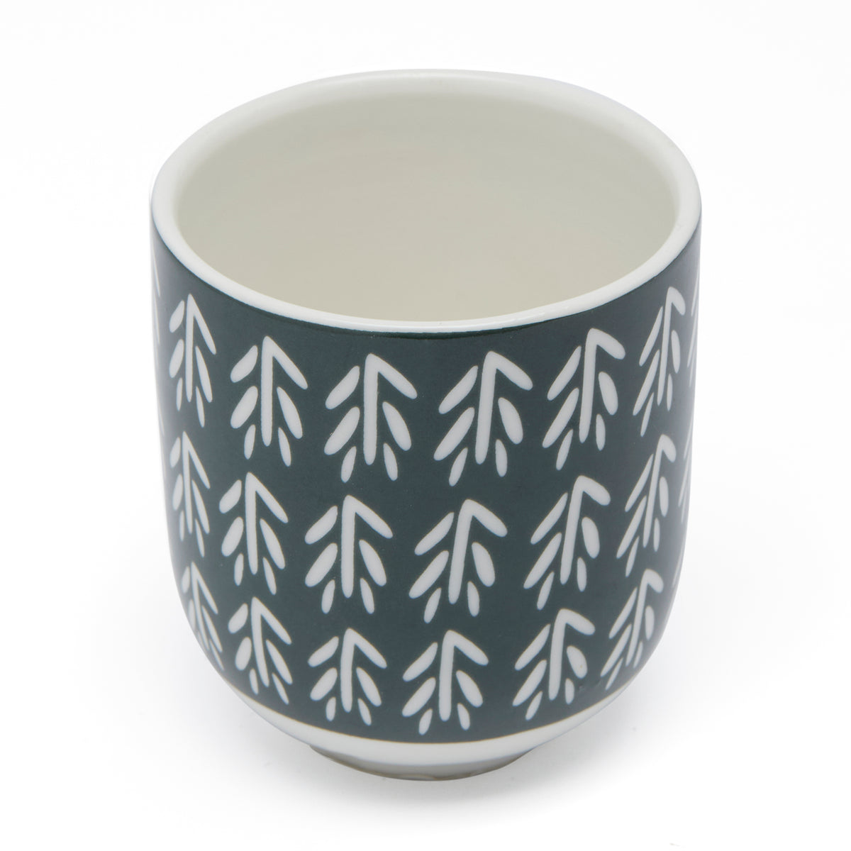 Simply Kitchen FLORAL MM REVERSE KORI JHALLAR CERAMIC CUP (7×8 CM) 7x8 CM / Multi