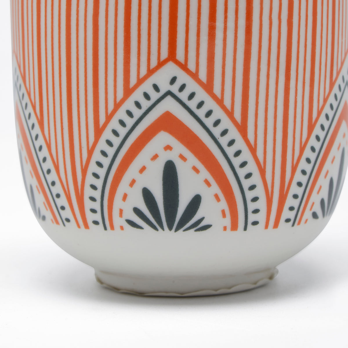 Simply Kitchen FLORAL MM REVERSE KORI JHALLAR CERAMIC CUP (7×8 CM) 7x8 CM / Multi