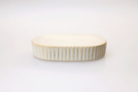 Stripe Ceramic Soap Dish