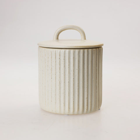 Stripe Ceramic Canister