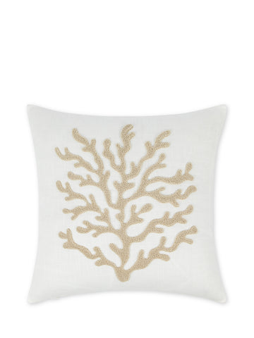 Cushion 45x45 cm with coral decoration