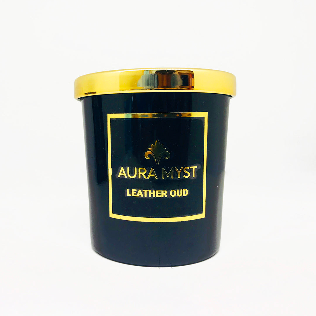 Aura Myst Leather Oud Reed Diffuser