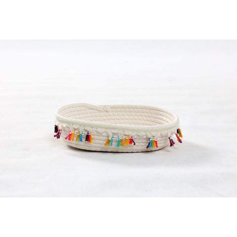 Dwell Cotton Rope Storage Basket - White
