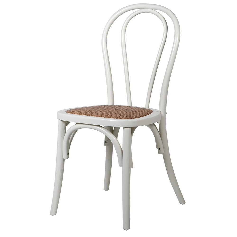 Stack-Able Dining Chair - White H:910mm W:430mm D:520mm