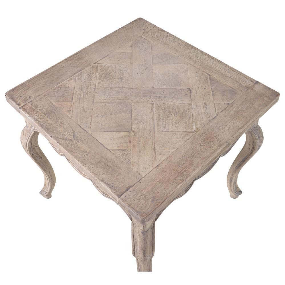 DWELL Grace Parquet Top Side Table