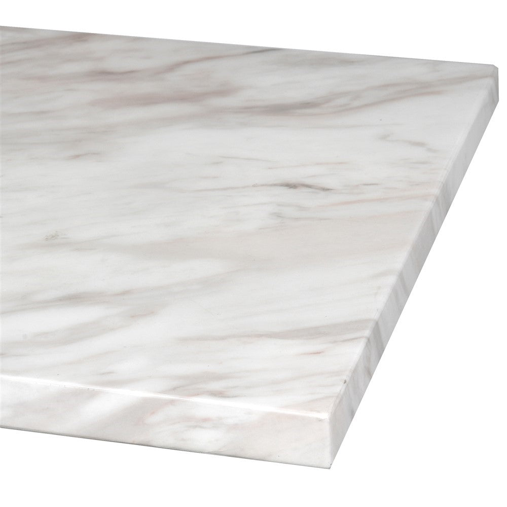 Marble Top Console Table - White H:770mm W:1500mm D:450mm