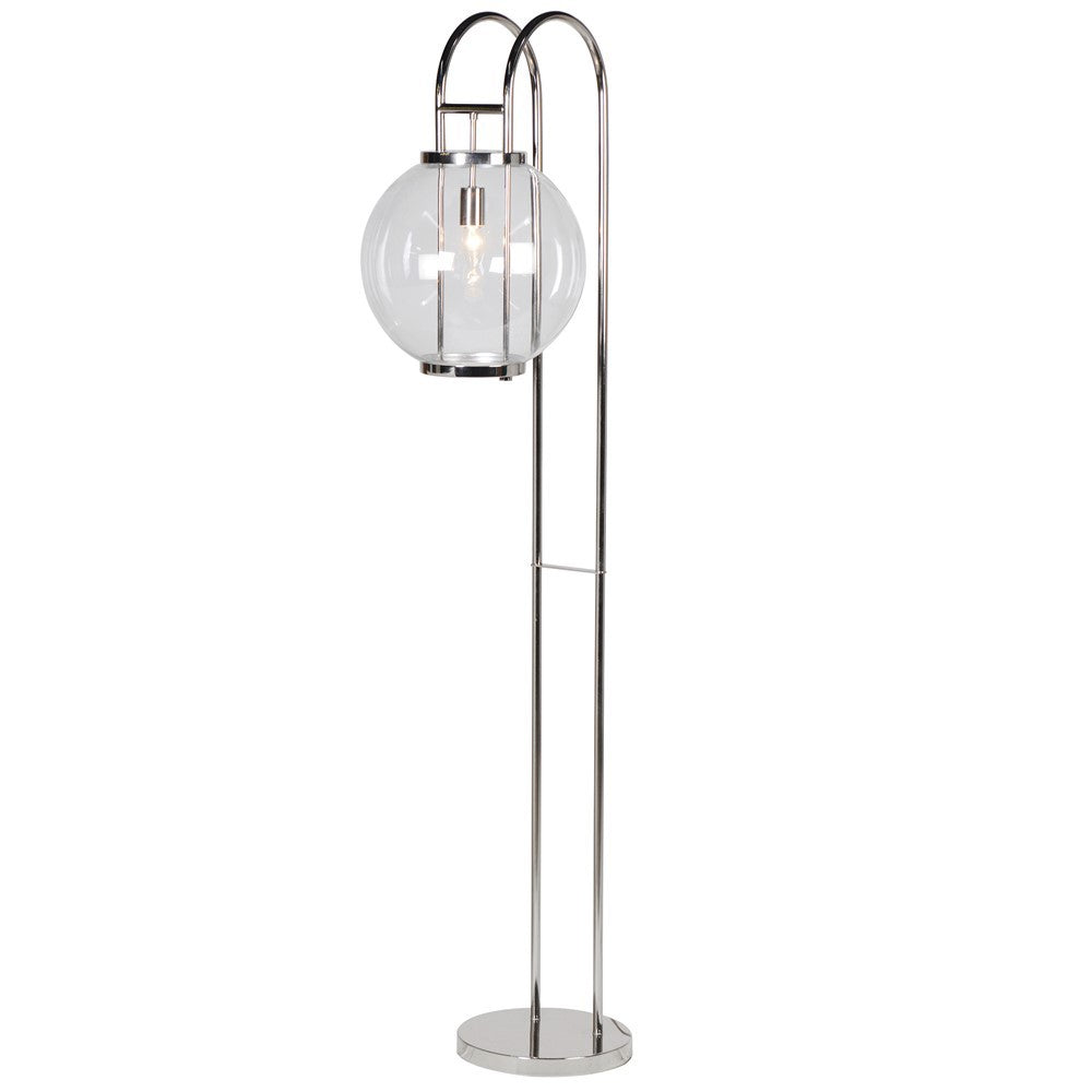 Bulb Polished Floor Lamp H:1650mm W:320mm D:400mm