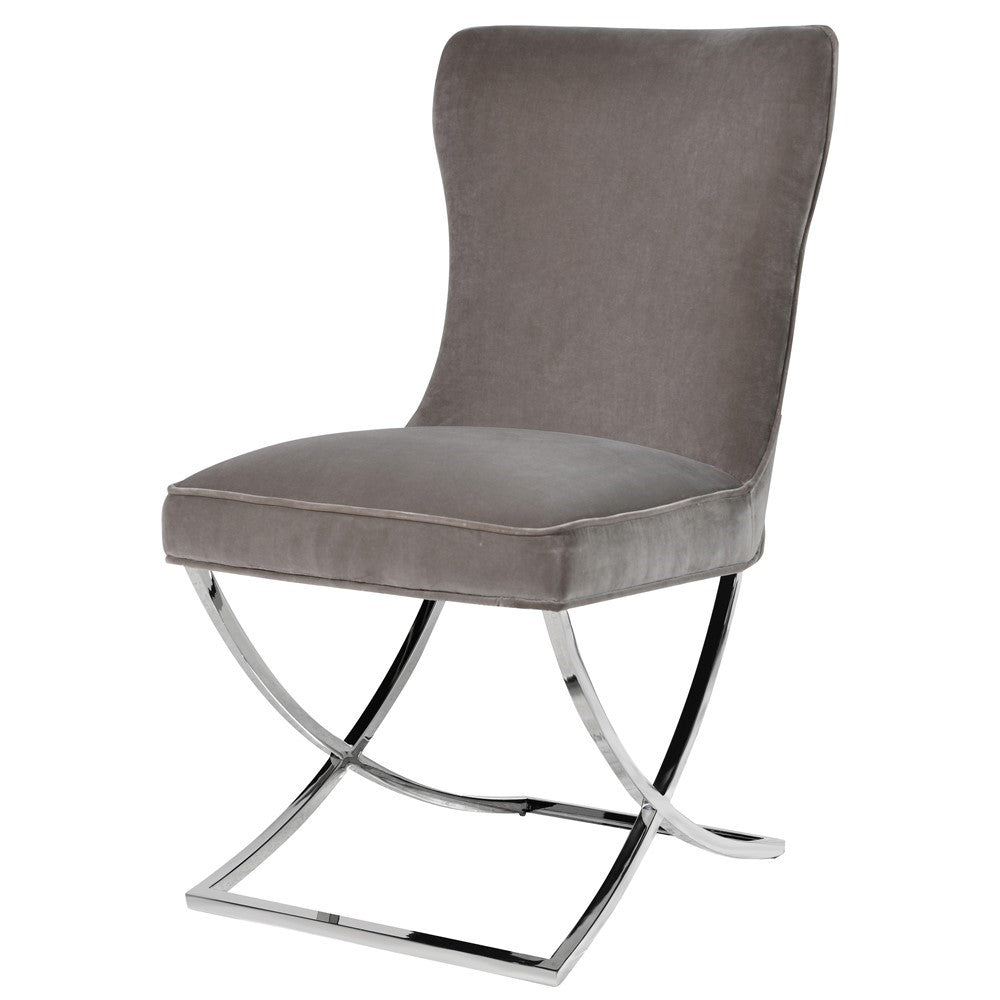 Mouse Grey Dining Chair H:960mm W:550mm D:670mm