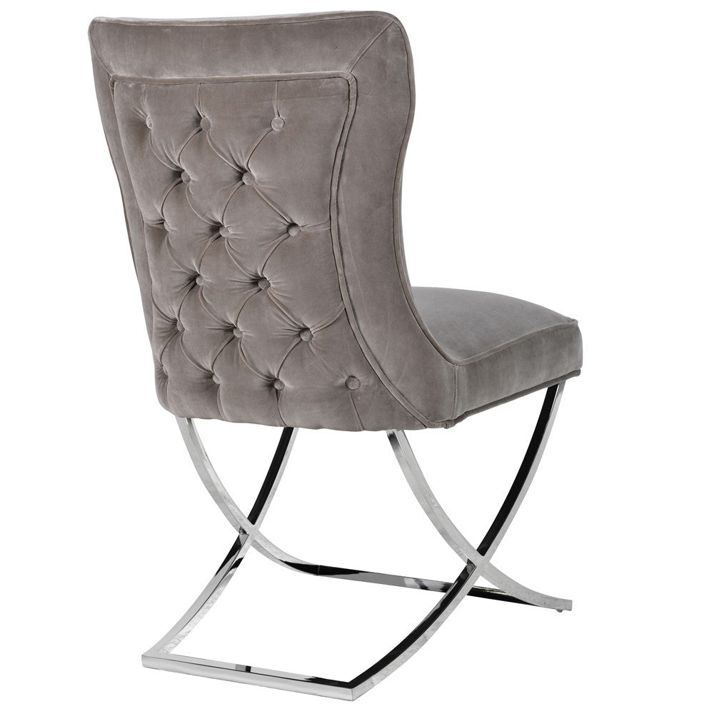 Mouse Grey Dining Chair H:960mm W:550mm D:670mm