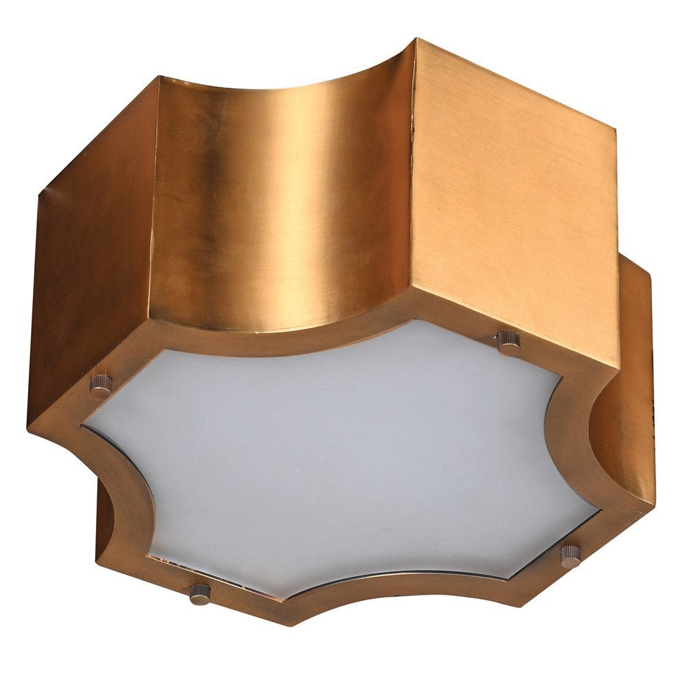 Shaped Flush Ceiling Light H:135mm W:300mm D:300mm