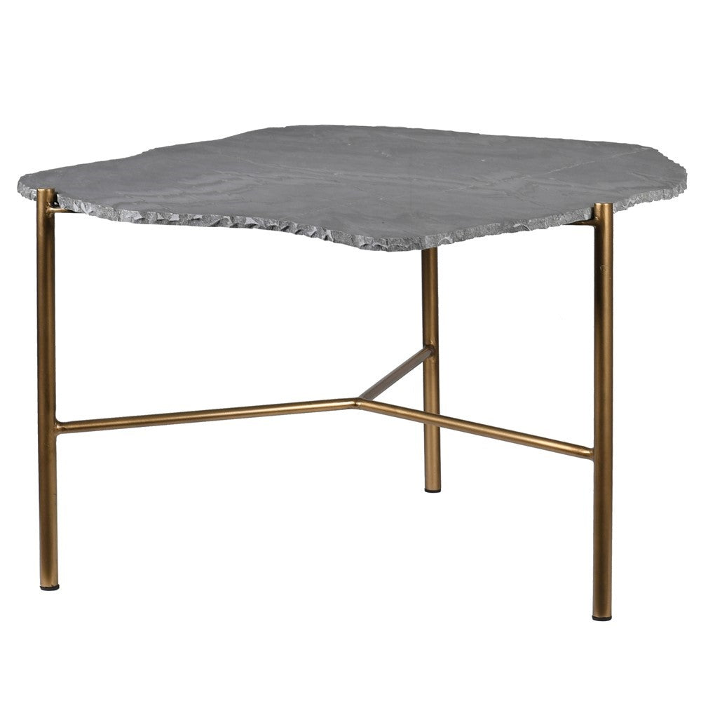 Table With Grey Stone Top H:440mm W:670mm D:640mm