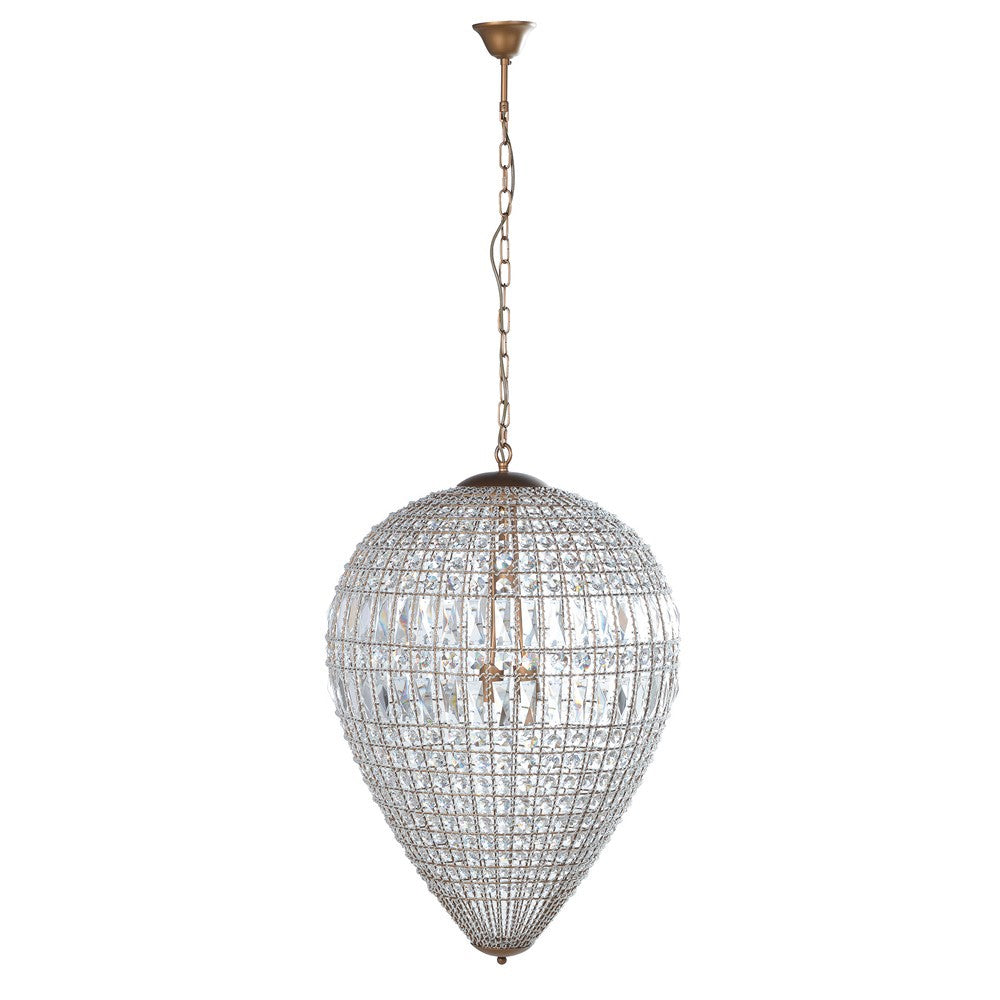 Lg.Dome Crystal Chandelier H:800mm Dia:620mm