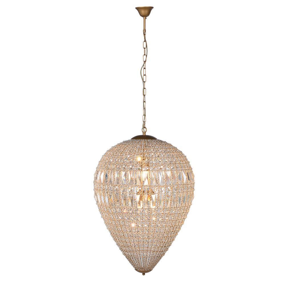 Lawn Lg.Dome Crystal Chandelier H:800mm Dia:620mm