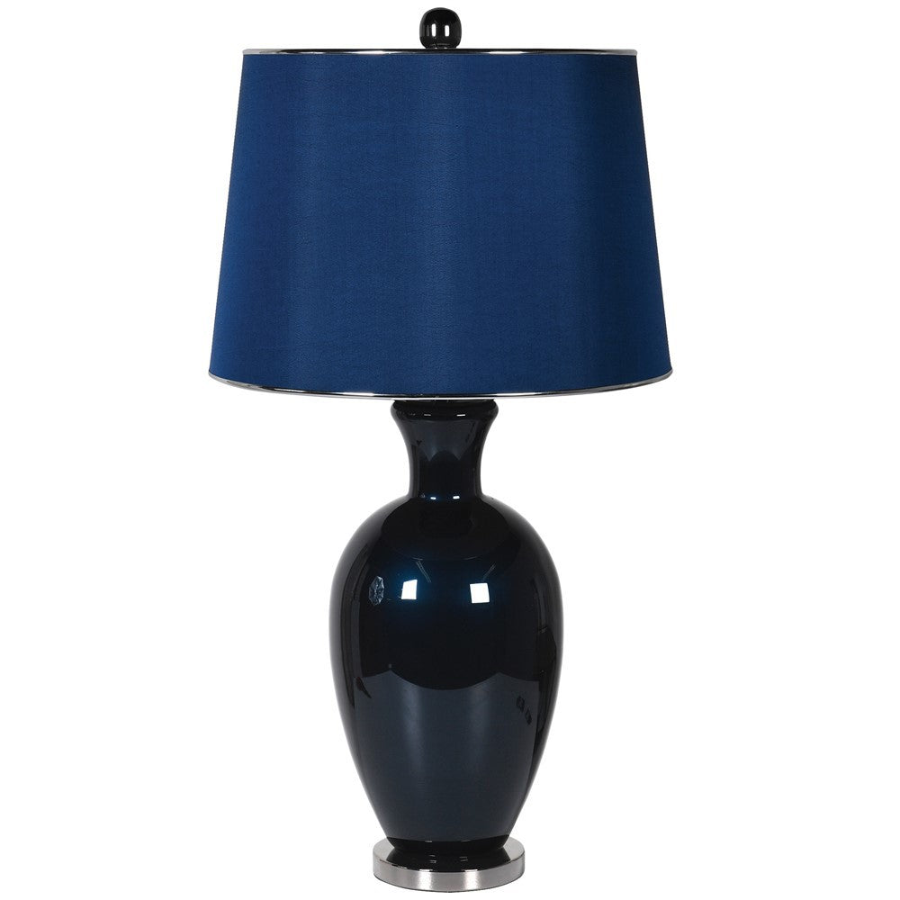 Deniva Midnight Blue Table Lamp H:850mm Dia:450mm