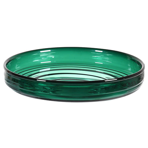 Dwell Large  Glass Bowl - Turquoise