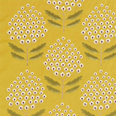 SANDERSON Bellis Woodland Yellow Cushions