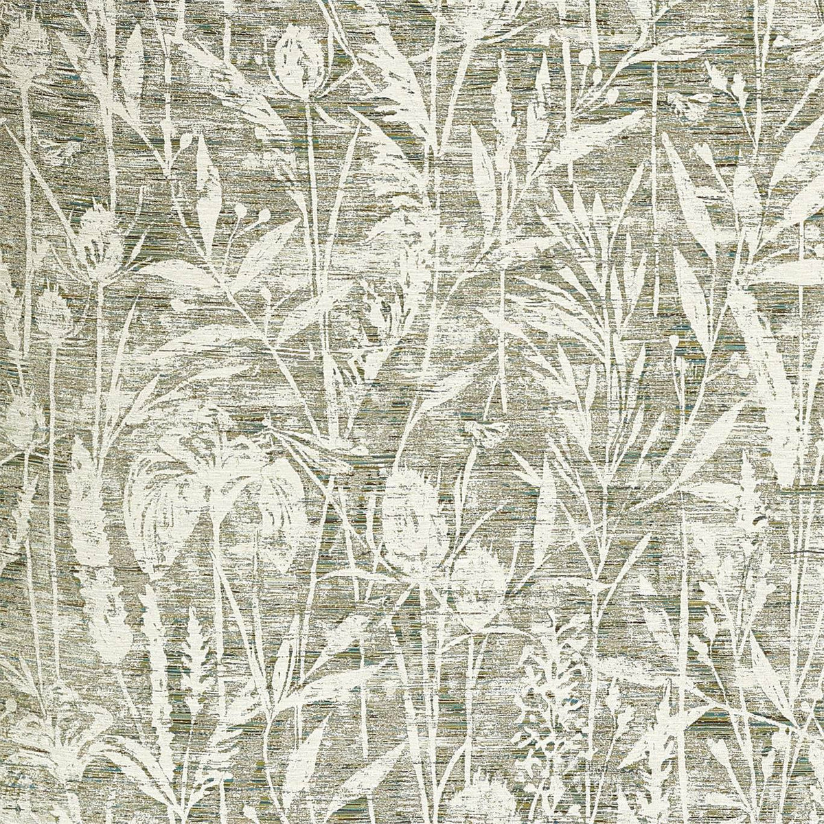SANDERSON Violet Grasses Moss Cushions