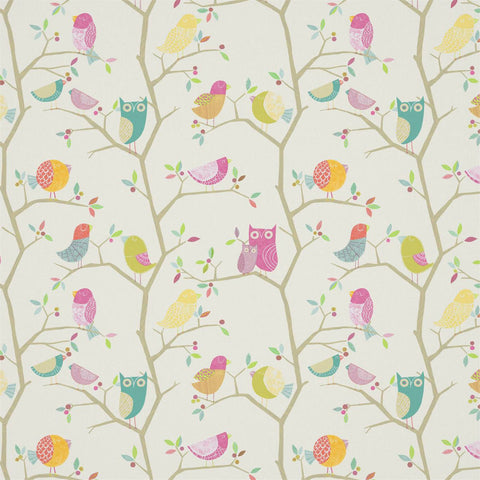 HARLEQUIN What A Hoot Fabrics 3224 What A Hoot Pink/Aquamarine/Lime/Natural Table