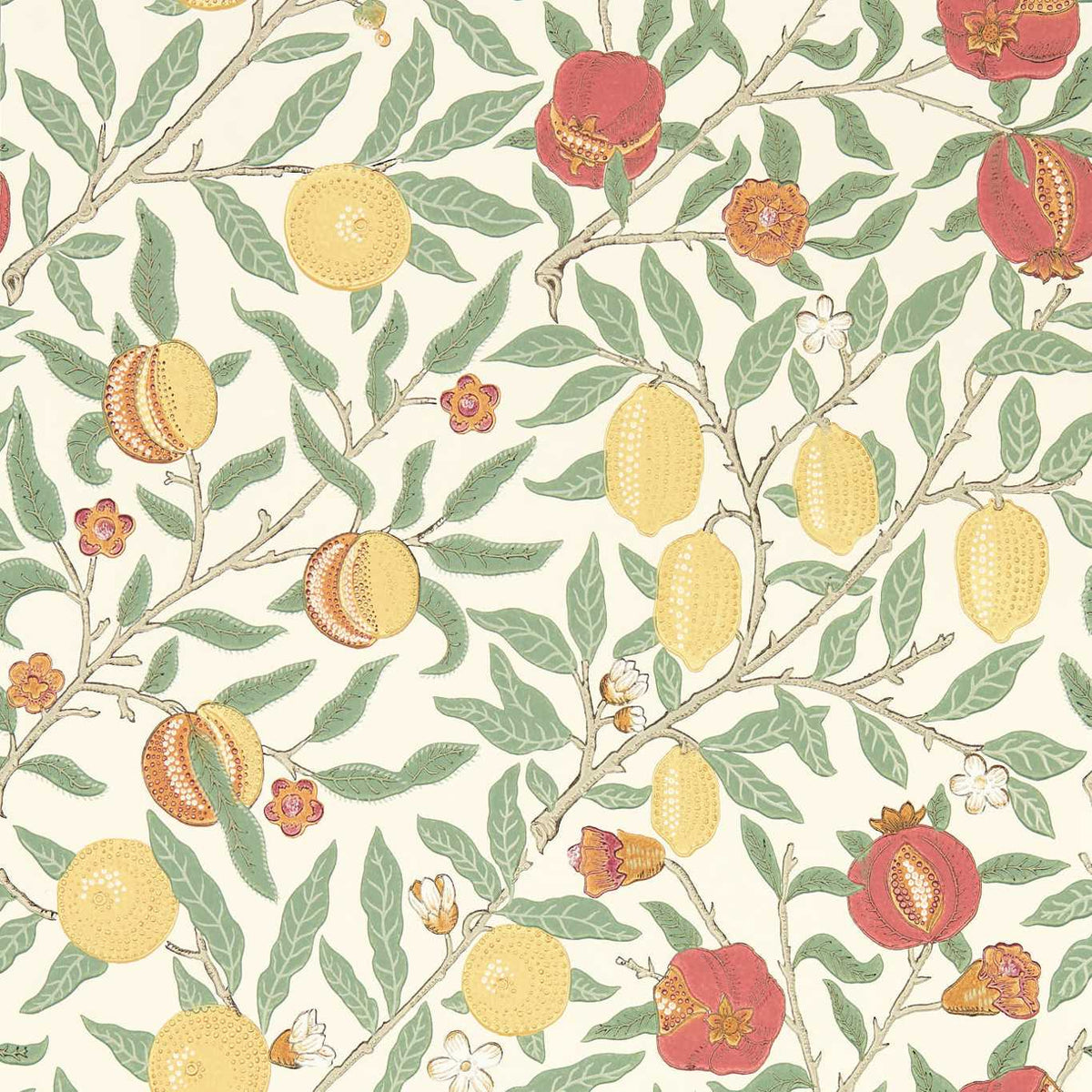 Morris & Co Fruit Bayleaf/Russet Wallpaper
