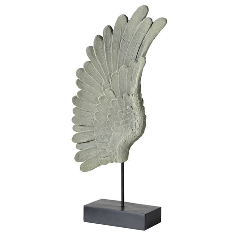 Dwell Flocked Angel Wing Decor- Green